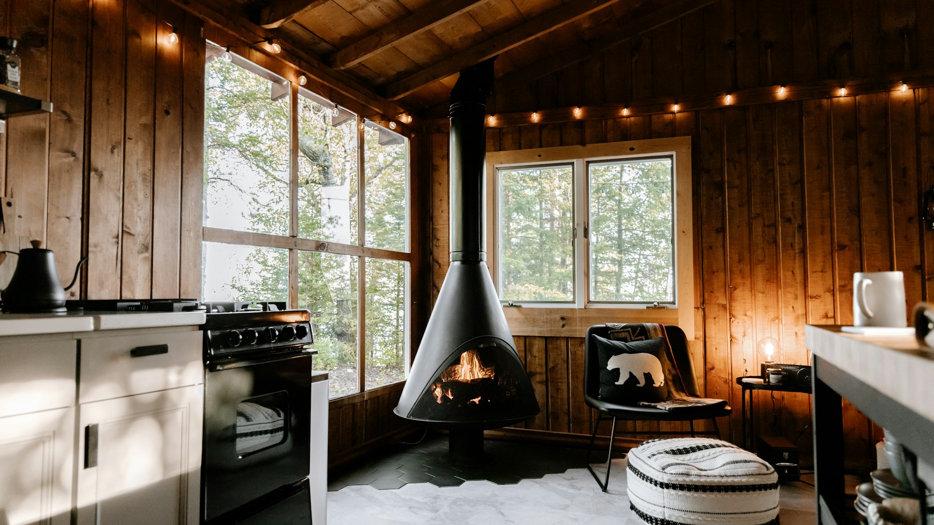 a cozy eco-friendly home with bamboo furnishings
